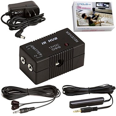 Cmple - Compact Premium Remote Control Repeater IR Infrared Repeater Kit System IR Emitters Extender