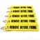 Rotary13B1 Remove Before Firing Keychain - 5 PACK Yellow/Black