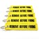 Rotary13B1 Remove Before Firing Keychain - 5 PACK Yellow/Black
