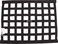 Allstar Performance ALL10285 Black 18" High x 24" Wide Rectangular Border Style Mount Ribbon Window Net
