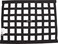 Allstar Performance ALL10285 Black 18" High x 24" Wide Rectangular Border Style Mount Ribbon Window Net
