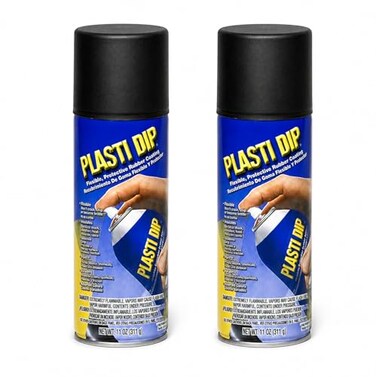 Plasti Dip 2 Pack Mulit-Purpose Rubber Coating Spray Black 11oz