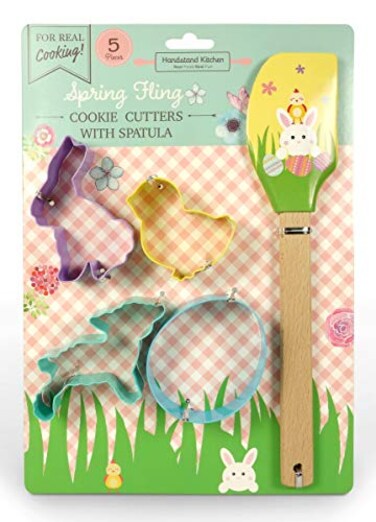 Handstand Kitchen Easter Cookie Bakeware Set, Cutters, SpatulaRecipes