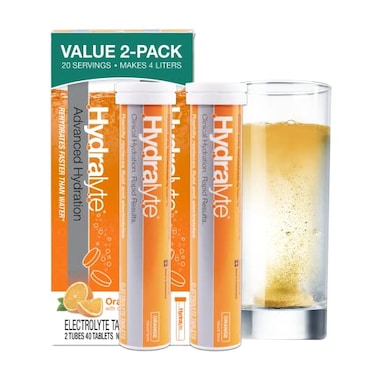 Hydralyte Orange Effervescent Electrolyte TabletsTravel Essential