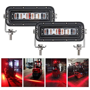BORDAN Upgrade LED Forklift Safety Light Warehouse Red Zone Forklift Lights,2Pcs