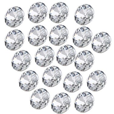 RDEXP Sofa Headboard Upholstery Crystal Buttons Pack of 20 ,Diameter:22mm