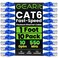 GEARit Cat 6 Ethernet Patch Cable 1 ft Blue ,10 Pack- Cat6 Patch Cables 1 ft Blue/Ethernet Patch Cable, 10Gbps 24AWG Pure Copper, Snagless RJ45 for Router, Switch, PC, PS5, Server