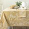 Benson Mills Harmony Scroll Damask Tablecloth ,Gold, 60 x 84