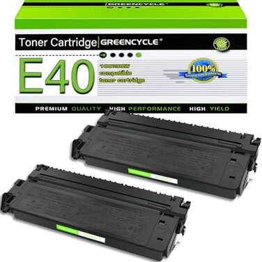 greencycle 2 Pack E40/E20/E10/E16/E31 1491A002AA Black Toner Cartridge