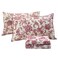 FADFAY Red Floral Bedding Elegant Bed Sheets Set Luxury Bedding Collections 800 Thread Count 100% Egyptian Cotton Deep Pocket Fitted Sheet,4 Piece-King Size