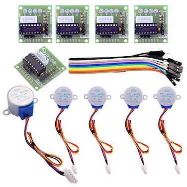ELEGOO 5 Sets 28BYJ-48 ULN2003 5V Stepper Motor with ULN2003 Driver Board