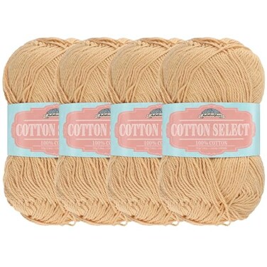 BambooMN JubileeYarn Cotton Select Yarn - Pumpkin Spice - 4 Skeins