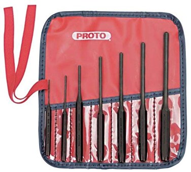 Proto Stanley J49007S2 Roll Pin Punch Set, 7PC