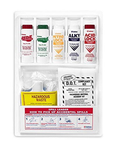 Safetec Spill Leader Kit for Emergency Response or Lab Spills ,Plastic case,1 kit/case