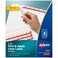 Avery Index Maker Clear Label Dividers, 8-Tab, White, 50 Sets