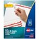 Avery Index Maker Clear Label Dividers, 8-Tab, White, 50 Sets