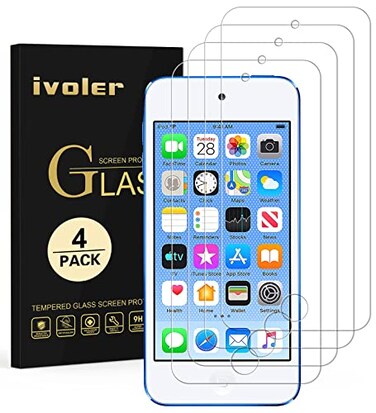 iVoler 4‘Pack Tempered Glass Screen Protector for iPod Touch 7G 6G 5G