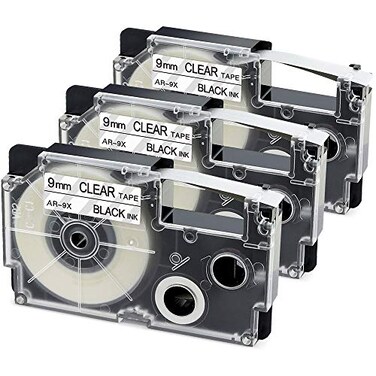 Aonomi XR-9X2S XR-9X Label Tape Replace for Casio 3/8" 9mm