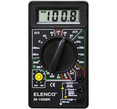 Elenco M-1008K Digital Multimeter STEM Soldering Kit