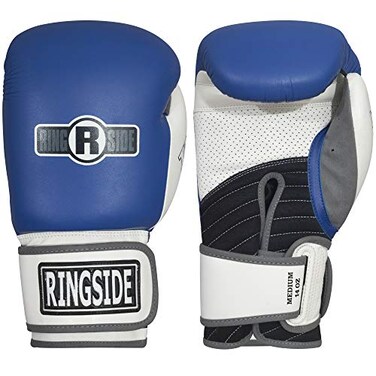 Ringside IMF Tech Boxing MMA Training Bag Gloves, Large, Blue