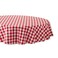 DII Checkered Tabletop Collection 100% Cotton, Machine Washable, Tablecloth, 70" Round, Red