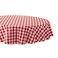 DII Checkered Tabletop Collection 100% Cotton, Machine Washable, Tablecloth, 70" Round, Red