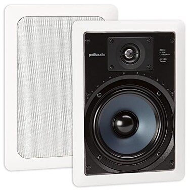 Polk Audio RC65i 2-way Premium In-Wall 6.5" Rectangular Speaker Pair, White