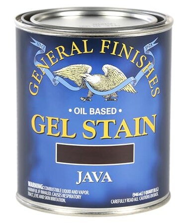 General Finishes Oil Base Gel Stain, 1 Quart, Java