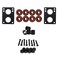 Amphetamine ABEC 5 Skateboard and Longboard Hardware Refresh Kit&ldquo; Precision Bearings, Risers, Mounting Hardware, Spacers ,1/4" Risers