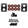 Amphetamine ABEC 5 Skateboard and Longboard Hardware Refresh Kit&ldquo; Precision Bearings, Risers, Mounting Hardware, Spacers ,1/4" Risers