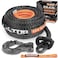 ALL-TOP Synthetic Winch Rope w/HookIsolator, 9/16in x 76ft, 35000Lbs UHMWPE Cable Replace Kit, Forged HookRubber StopperSafety Pull Strap