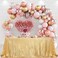 PartyDelight Gold Sequin Tablecloth 50x80 Inch Rectangular