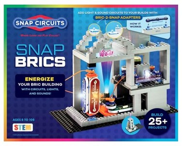 SNAP CIRCUITS BRIC Structures STEM BuildingElectronics Kit, Ages 8