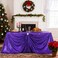 PartyDelight Purple Sequin Tablecloth 60x102 Inch Rectangular