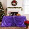 PartyDelight Purple Sequin Tablecloth 60x102 Inch Rectangular