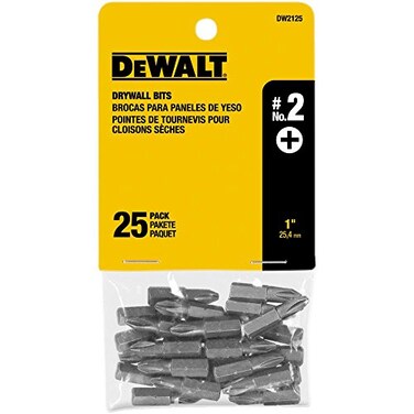 DEWALT DW21252 Phillips Drywall Bit Tip ,25-Pack, Silver metallic