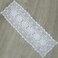 kilofly Handmade Crochet Lace Rectangular Table Runner 15 x 36 Inch, White