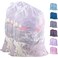 Polecasa 2 Pack Heavy Duty Diamond Mesh Laundry Bag, 30x36", White