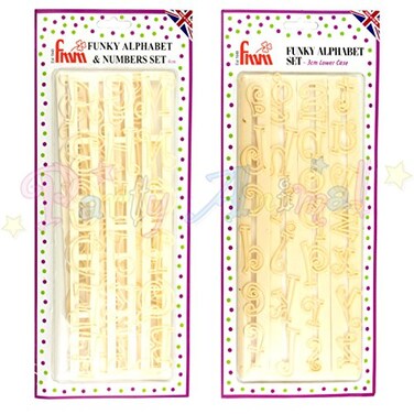 FMM Funky AlphabetNumber Tappit Cutters Set