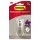 3M Command Medium Brushed Nickel Hooks, 1 Hook, 2 Strips