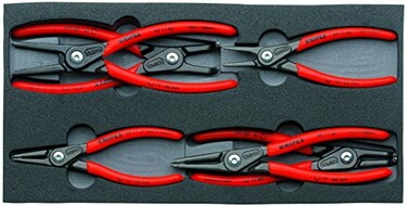 Knipex 00 20 01 V02 Circlip Snap-Ring Pliers Set ,6 Piece