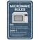 GRAPHICSMORE Plastic Sign Microwave Rules Office - 6" x 9" ,15.3cm x 22.9cm