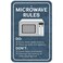 GRAPHICSMORE Plastic Sign Microwave Rules Office - 6" x 9" ,15.3cm x 22.9cm
