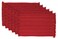 DII Variegated Tabletop Collection, Placemat Set3x19, Tango Red, 6 Piece