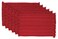 DII Variegated Tabletop Collection, Placemat Set3x19, Tango Red, 6 Piece