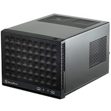 SilverStone Technology Ultra Compact Mini-ITX Computer Case with Mesh Front Panel Black ,SST-SG13B-USA