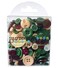 Buttons Galore Hand-Dyed Button, 3.5-Ounce, Red/Green/White
