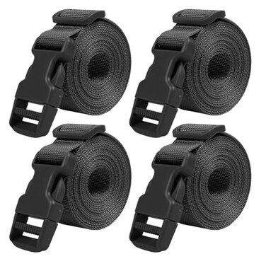 XTACER Backpack Accessory Strap Luggage Straps ,Black - Release Buckle Straps ,4-Pack