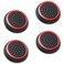 Fosmon Performance Thumb Grips Gaming Controller Joystick Caps, Red, 2 Pair