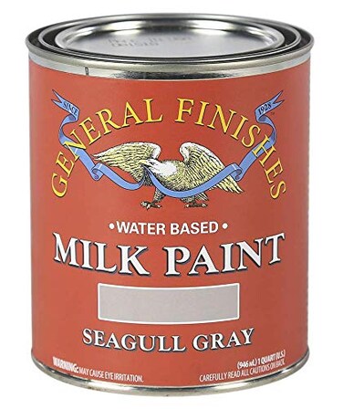 General Finishes Water Based Milk Paint, 1 Quart, Seagull Gray